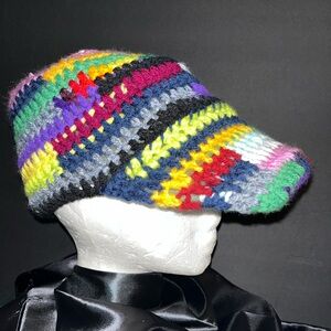 Handmade crochet baseball cap